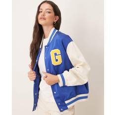 Gant Dam Satin Varsity Jacka - Blå