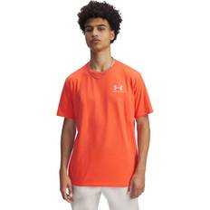Under Armour Orange T-shirts Under Armour Men's Left Chest Short Sleeve T-shirt - Orange