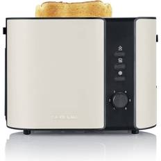 Rustfri stål Brødristere på tilbud Severin 9576 Toaster Indicator light, with built-in home baking attachment Beige, Black