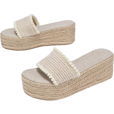 Shein Pom Pom Trim Sandals - Summer