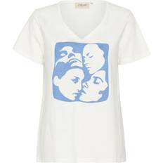 Cream T-shirts Cream Crlavika Tshirt Toppe & T-Shirts - Royalblå/Hvid