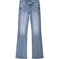 Bershka Jeans Bershka Bootcut Jeans Med Låg Midja - Mörkblå Tvätt