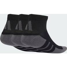 Adidas Grey Underwear adidas Climacool Quarter Socks 3 Pairs - Black/Grey Six