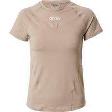 aim'n T-Shirt - Hellbraun/Weiß