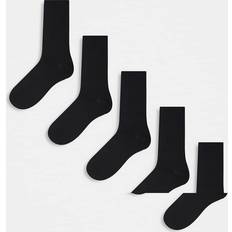 Socks River Island Mens 5 Pack Plain Socks - Black