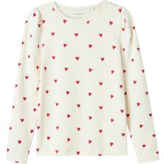 T-shirts Børnetøj Name It Bluser & T-shirts NMFDHEART - Rød/Uldhvid