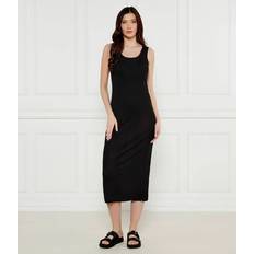Calvin Klein Black Dresses Calvin Klein Rib Jersey Maxi Beach Dress