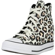 Converse Chuck Taylor Leopard Wedge Trainerse - Khaki/Schwarz/Weiß