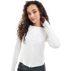 New Look Cardigans New Look Crew Neck Cardigan - Cream