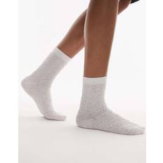 & Other Stories Underwear & Other Stories Quilted Embroidery Socks White