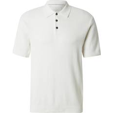 White Polo Shirts Jack & Jones Men's Cooper Knit Short Sleeve Polo Shirt White