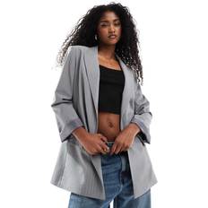 Grey - Women Blazers Stradivarius Blazer - Grey Melange
