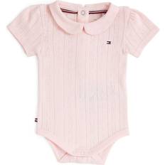 Pink Bodysuits Tommy Hilfiger Baby Pointelle Cotton Bodysuit - Precious Pink