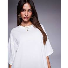 River Island Dam T-shirts River Island T-shirt I Boyfriend-Modell - Vit