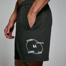 MP Men's Tracking Graphic Sweatshorts - Washed Black