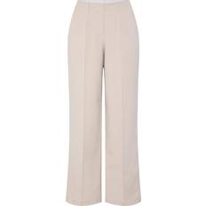 Y.A.S Dame Bukser & Shorts Y.A.S reemaj Højtaljede Bukser - Beige