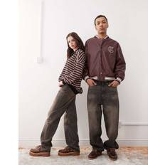Weekday Galaxy Baggy Jeans I Rostig Tvätt - Svarta