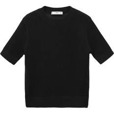 Mango Dame Sweatere Mango Pullover Peras - Black