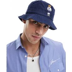 Polo Ralph Lauren Herre Hatte Polo Ralph Lauren Bøllehat Med Heritage Bamselogo I Twill - Marineblå