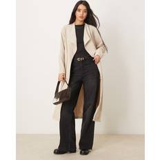 Coats Vila Belted Waterfall Trench Coat - Stone