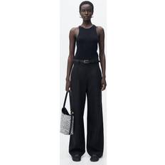 Fabric Jumpsuits & Overalls Mango Combined Fabric Jumpsuit With Belt - Black