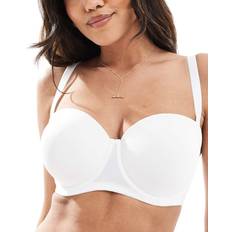 Dorina Fuller Bust Strapless Bandeau Bra - White
