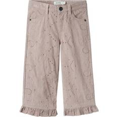 Lil'Atelier Etherea Wide Corduroy Bine Pants - Rose