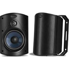 Polk Audio Outdoor Speakers Polk Audio Atrium 4 Outdoor Speakers with Powerful Bass Pair Black