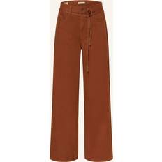 Levi's XL Straight Linen Blend Trousers - Brown