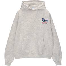 Pull&Bear Gråmeleret Oversized Hættetrøje Med STWD-Logo Og Pizzagrafik - Navy
