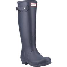 Blue Wellingtons Hunter Womens Tall Wellington Boots - Navy