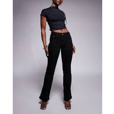 River Island Bootcut Jeans Medelhög Midja - Svart
