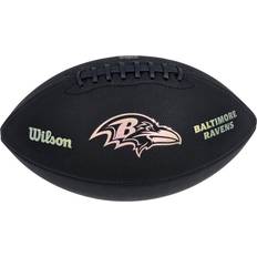 Black American Footballs Wilson Metallic Premiere Football