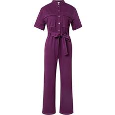 Dame - Lilla Jumpsuits & Overalls & Other Stories Mørklilla Jumpsuit Med Stretch Mørklilla