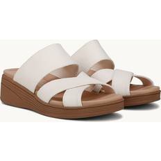 Yellow Heeled Sandals Bzees Fiona Slide Wedge Sandal - Pale Yellow