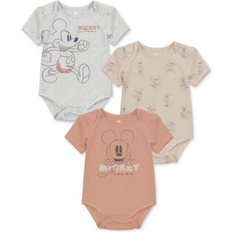 Disney Baby Mickey Mouse Short-Sleeve Bodysuits - Gray