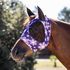 Horse Fly Bonnet In Lycra With Ear Net - Violet