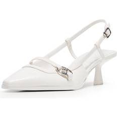 Bershka Sko Bershka Slingpumps - Hvid