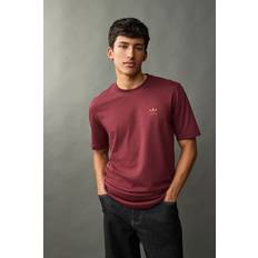 Brown - Men T-shirts adidas Trefoil Essentials Tee - Burgundy