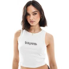 Vans Tank Tops Vans Fitted Crop Tank - Marshmallow/White