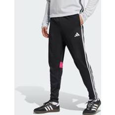 Football - Pink Clothing adidas Tiro 25 Essentials Training Tracksuit Bottoms - Black/Clear Grey/Real Magenta