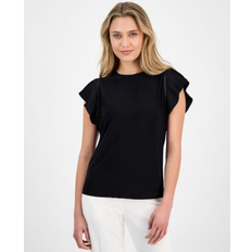 Pleated Flutter Sleeve Tank