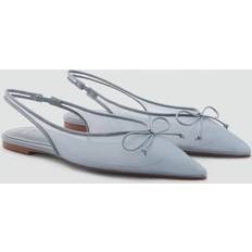 Mango Low Shoes Mango Ballet Flats With Bow Detail - Blue