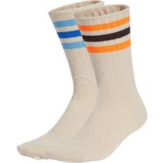 Beige Socks adidas Ribbed Crew Socks 2 Pairs - Wonder White/Multicolor