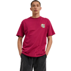 Flaming Dice Dot T-Shirt - Burgundy