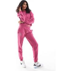 New Era Byxor & Shorts New Era Rosa Mjukisbyxor Med Utsmyckad Logga Del Av Set
