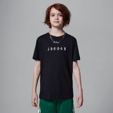 T-shirt Sort Med Print - Sort