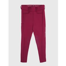 Horse Whips Women's Mid Grip Riding Leggings - Rouge