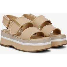 Franco Sarto Heeled Sandals Franco Sarto Women's Piper Platform Slingback Sandals - Buff Beige Faux Leather