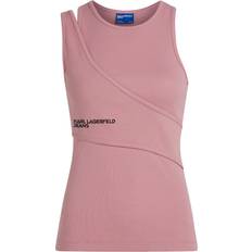 Karl Lagerfeld Toppe Karl Lagerfeld Jeans Overdel - Gammelrosa/Sort